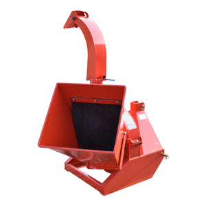 Trituratore di rami con attacco alla presa di forza del trattore PTO, potenza richiesta 18-50 CV, diametro massimo tronco 100 mm, tramoggia 400x420x600 mm, Cippatrice Biotrituratore a cardano per trattore, Breckner Germany