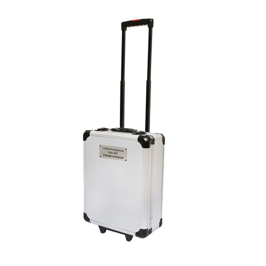 Trolley chiavi 187 pezzi Set valigia trolley in alluminio con attrezzi professionali in acciaio cromo-vanadio, 187 pezzi, Breckner Germany.