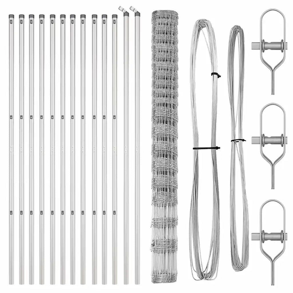 Palo della recinzione Zincato 25 x 1,6 m Acciaio