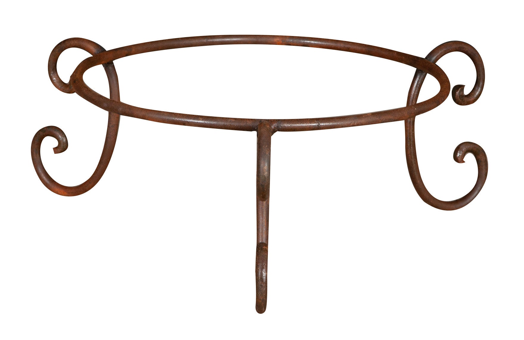 Biscottini BASE PORTAVASI IN FERRO BATTUTO pieno forgiato mano Offerta Speciale Qualità