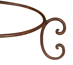 Biscottini BASE PORTAVASI IN FERRO BATTUTO pieno forgiato mano Offerta Speciale Qualità