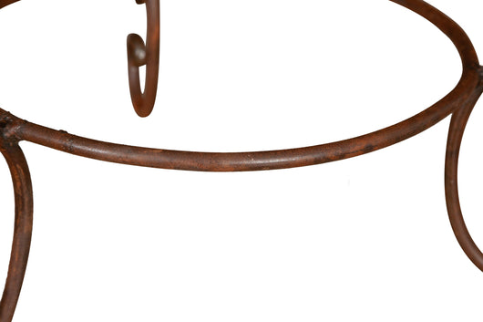 Biscottini BASE PORTAVASI IN FERRO BATTUTO pieno forgiato mano Offerta Speciale Qualità