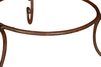 Biscottini BASE PORTAVASI IN FERRO BATTUTO pieno forgiato mano Offerta Speciale Qualità