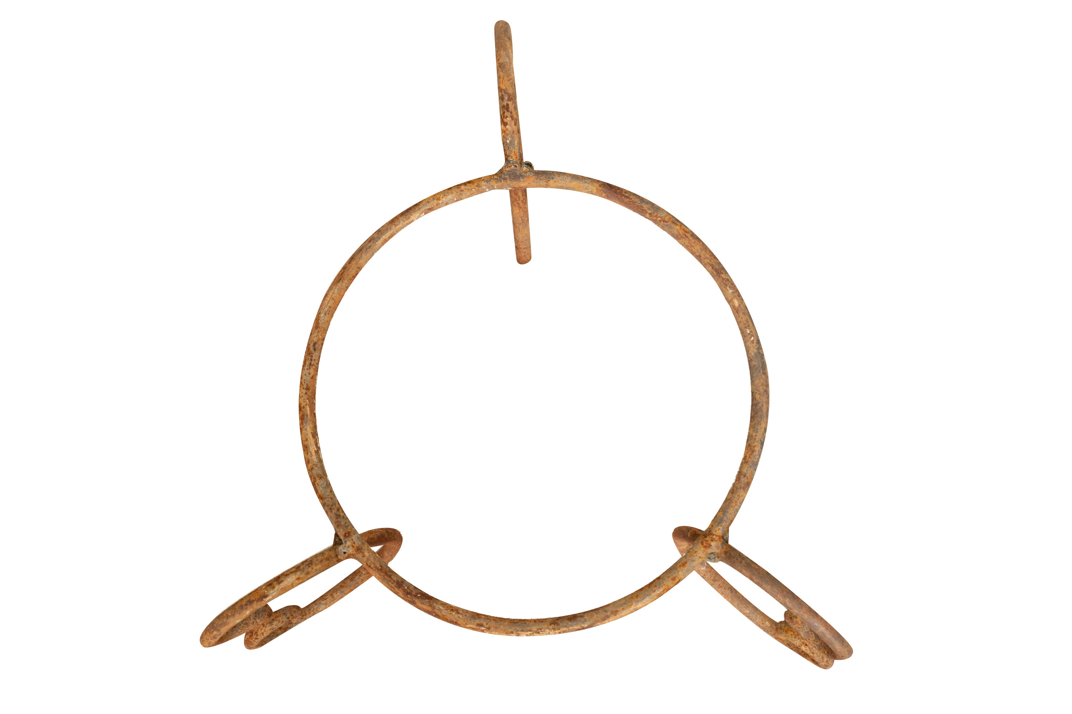 Biscottini BASE PORTAVASI IN FERRO BATTUTO pieno forgiato mano Offerta Speciale Qualità