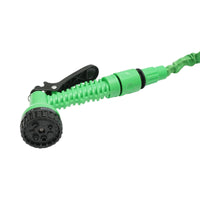 Tubo da giardino estensibile in lattice 5-15 m con pistola regolabile a 7 modalità, adattatore 3/4 e raccordo rapido 1/2