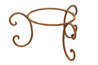 Biscottini BASE PORTAVASI IN FERRO BATTUTO pieno forgiato mano Offerta Speciale Qualità