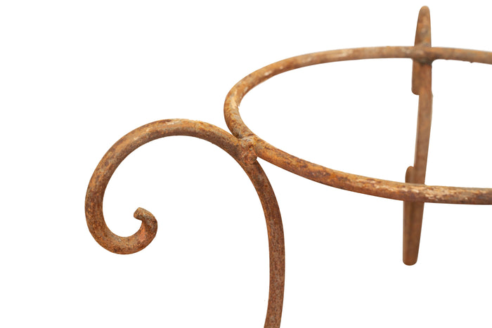 Biscottini BASE PORTAVASI IN FERRO BATTUTO pieno forgiato mano Offerta Speciale Qualità