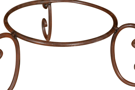 Biscottini BASE PORTAVASI IN FERRO BATTUTO pieno forgiato mano Offerta Speciale Qualità