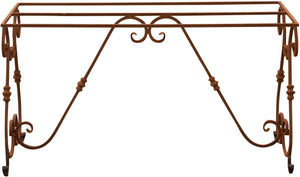 Biscottini Base tavolo in ferro pieno L130xPR60xH70 cm. forgiato mano trattato, Offerta