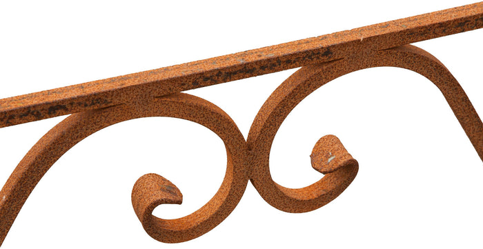 Biscottini Base tavolo in ferro pieno L130xPR60xH70 cm. forgiato mano trattato, Offerta