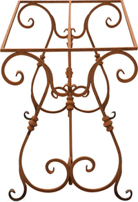 Biscottini Base tavolo in ferro pieno L130xPR60xH70 cm. forgiato mano trattato, Offerta