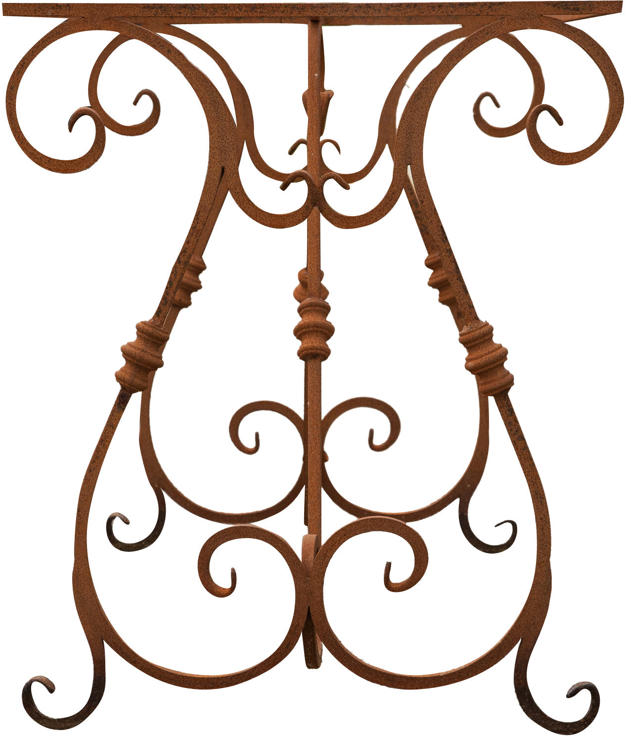 Biscottini Base tavolo in ferro pieno L130xPR60xH70 cm. forgiato mano trattato, Offerta