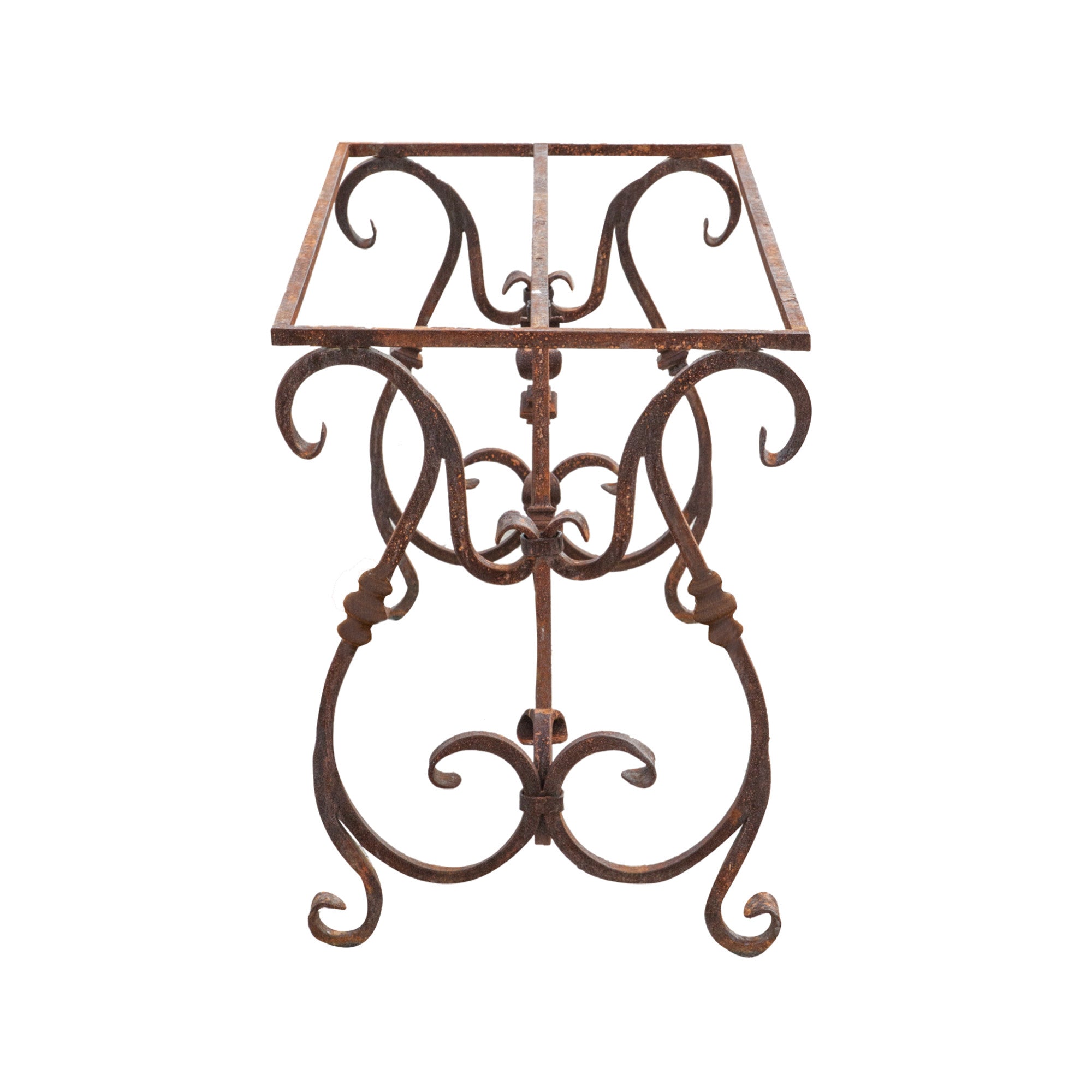 Biscottini Base tavolo in ferro pieno L130xPR60xH74 cm. forgiato mano trattato, Offerta