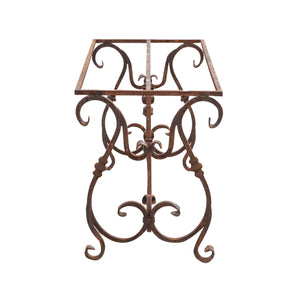 Biscottini Base tavolo in ferro pieno L130xPR60xH74 cm. forgiato mano trattato, Offerta