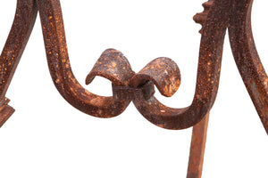 Biscottini Base tavolo in ferro pieno L130xPR60xH74 cm. forgiato mano trattato, Offerta