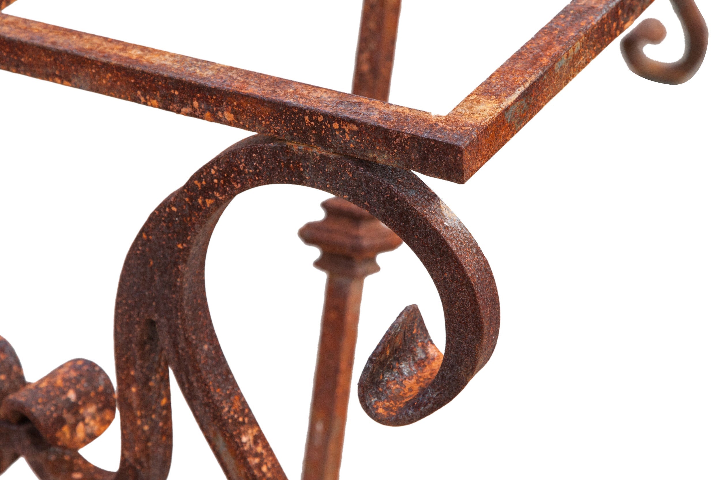 Biscottini Base tavolo in ferro pieno L130xPR60xH74 cm. forgiato mano trattato, Offerta