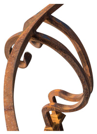 Biscottini Base tavolo in ferro pieno rotonda L145xPR145xH74 cm. forgiato mano trattato,