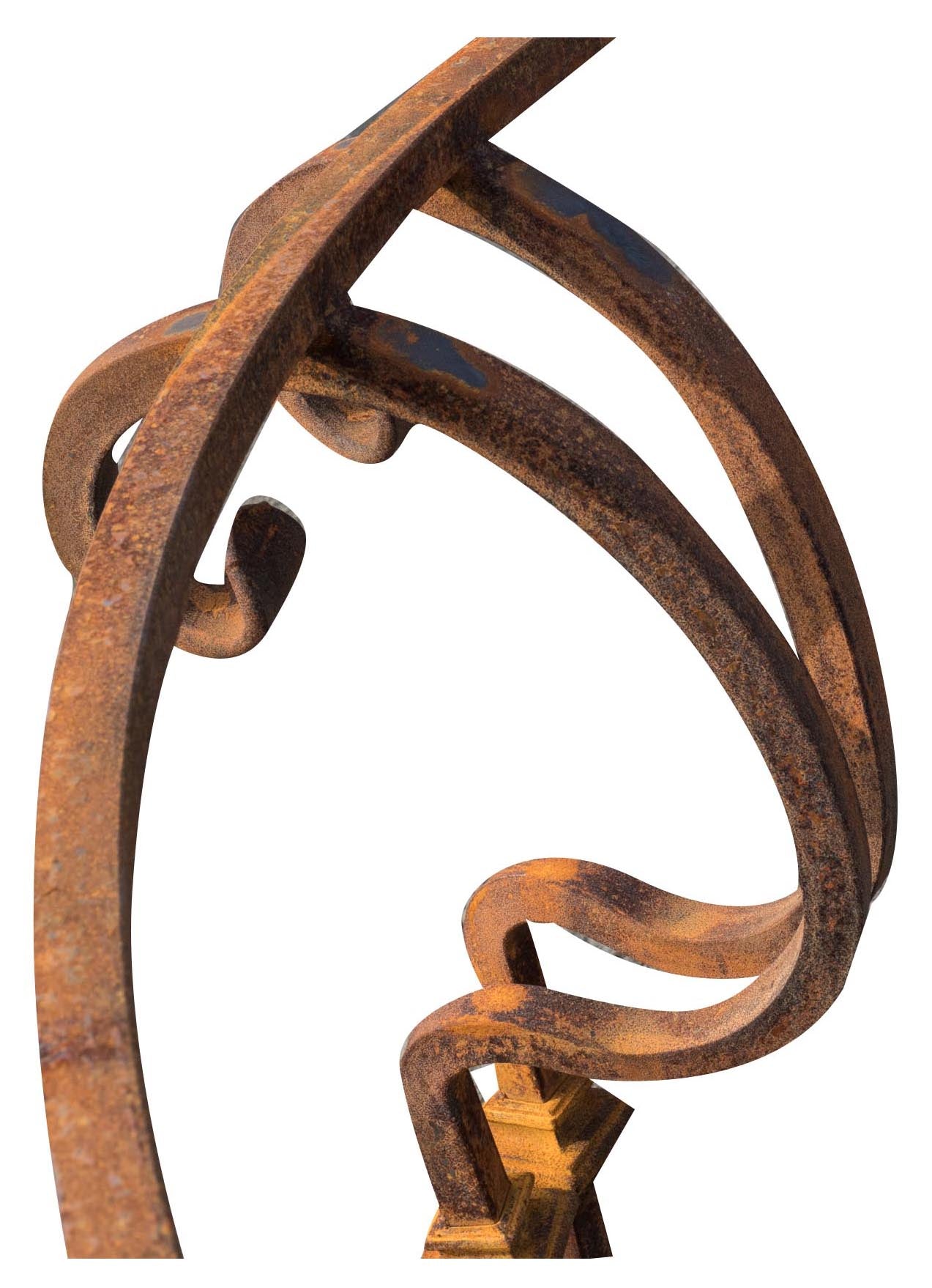 Biscottini Base tavolo in ferro pieno rotonda L145xPR145xH74 cm. forgiato mano trattato,