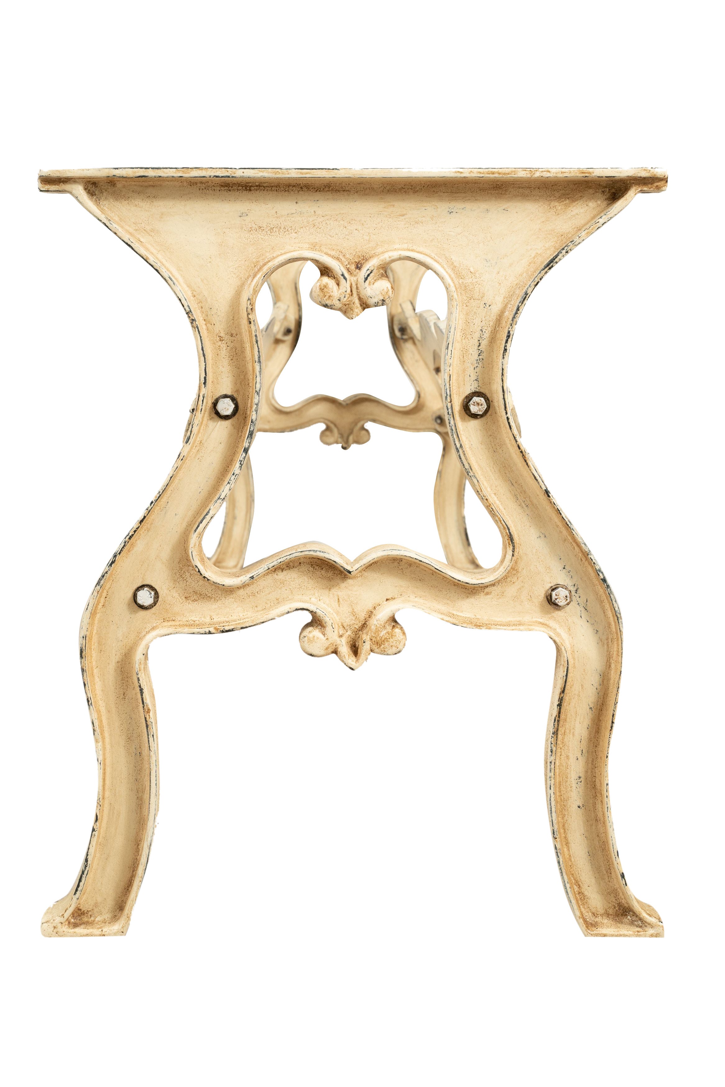 Biscottini Base tavolo in ghisa finitura anticata Molto stabile, robusta Offerta Speciale