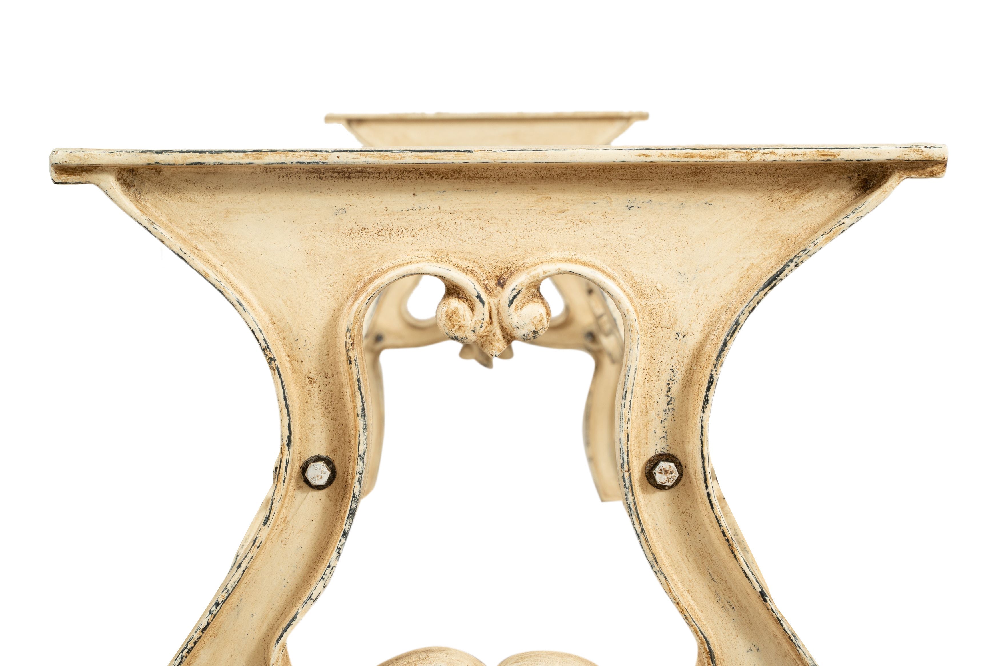 Biscottini Base tavolo in ghisa finitura anticata Molto stabile, robusta Offerta Speciale