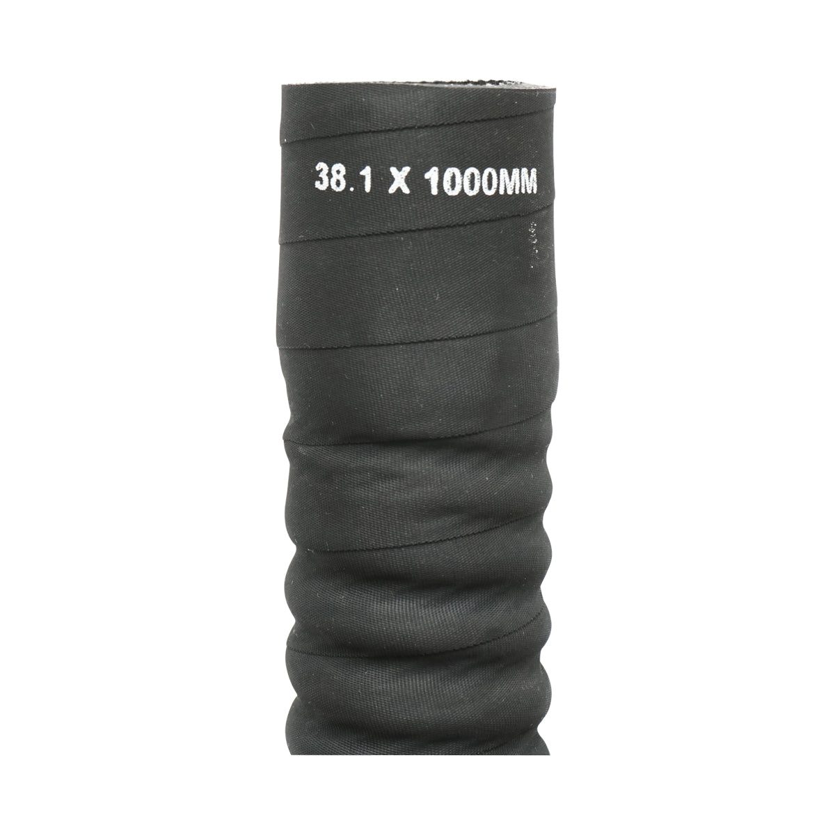 Tubo di raffreddamento flessibile interno 38,1x1000 mm in gomma con inserto in tessuto e spirale metallica, 12 Bar Breckner Germany