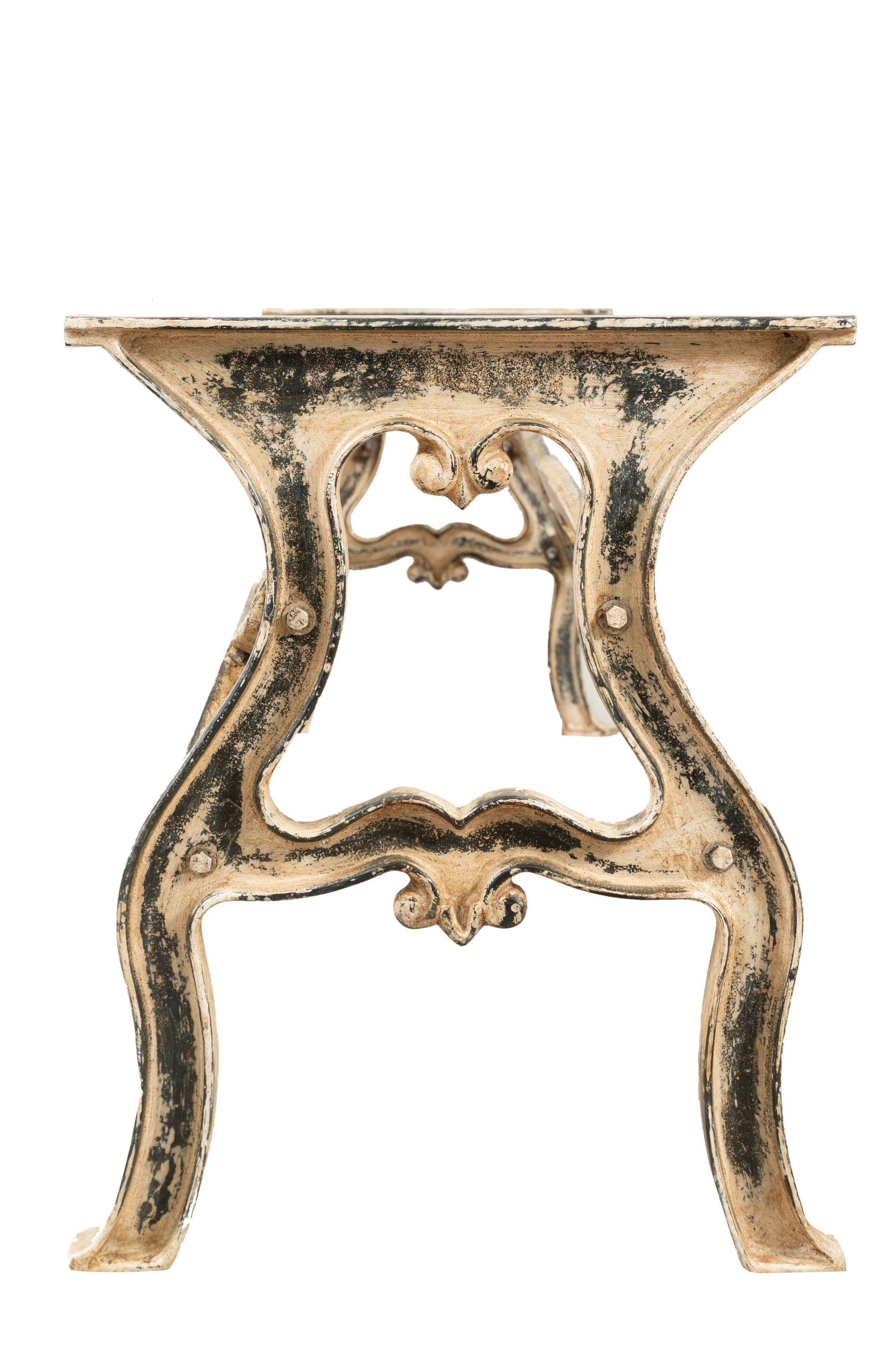 Biscottini Base tavolo in ghisa finitura anticata Molto stabile, robusta Offerta Speciale