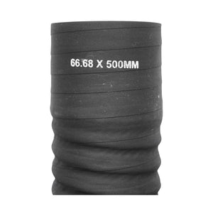 Tubo di raffreddamento flessibile interno 66,68x500 mm in gomma con inserto in tessuto e spirale metallica, 9 Bar Breckner Germany