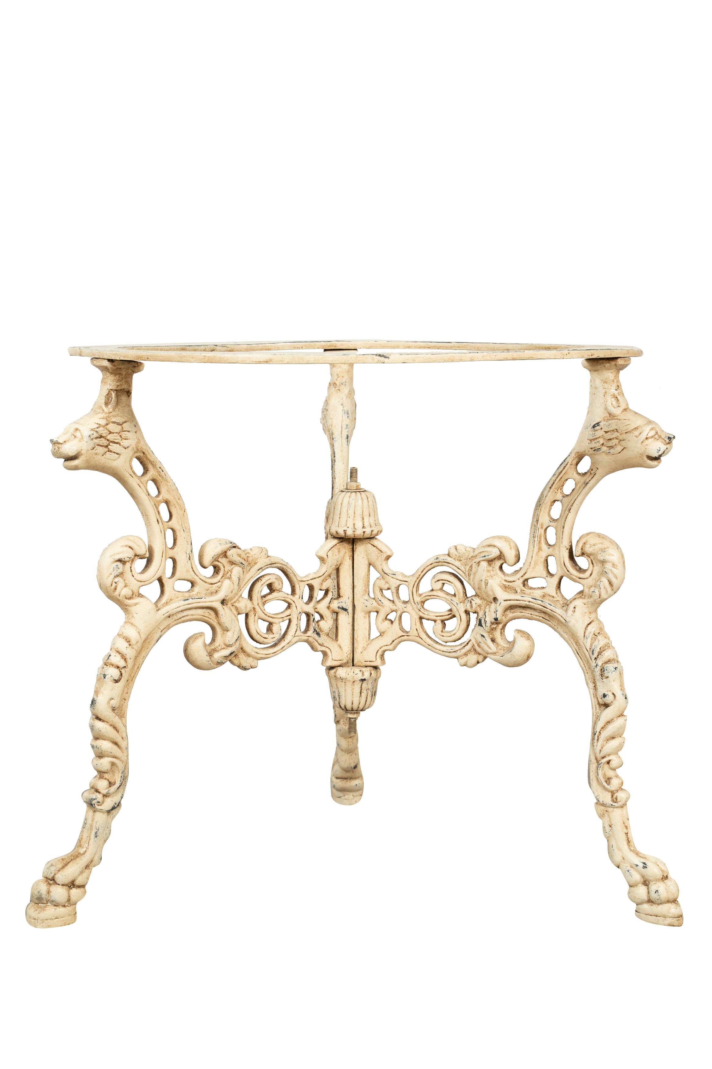 Biscottini Base tavolo in ghisa finitura anticata Molto stabile, robusta Offerta Speciale