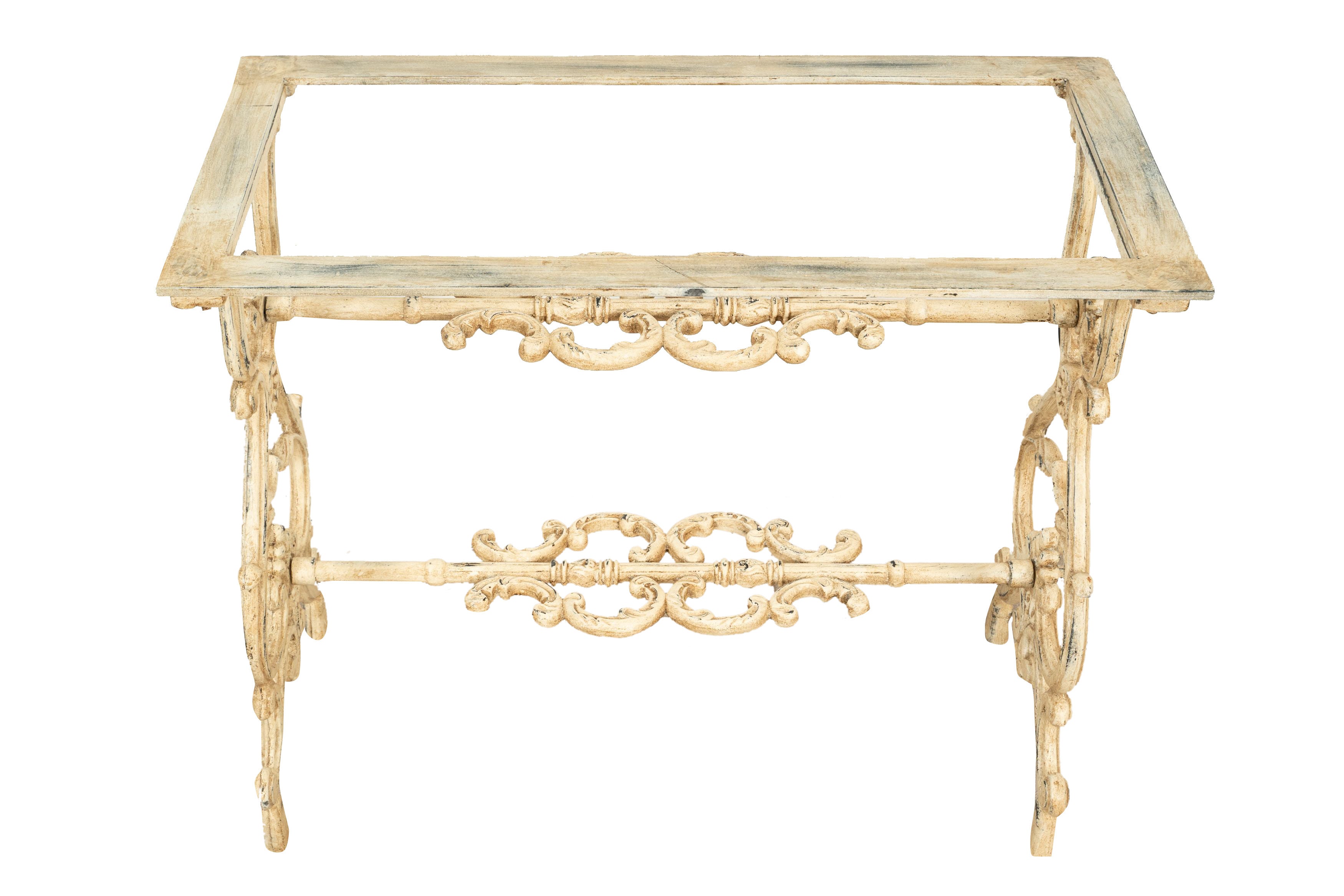 Biscottini Base tavolo in ghisa finitura anticata Molto stabile, robusta Offerta Speciale