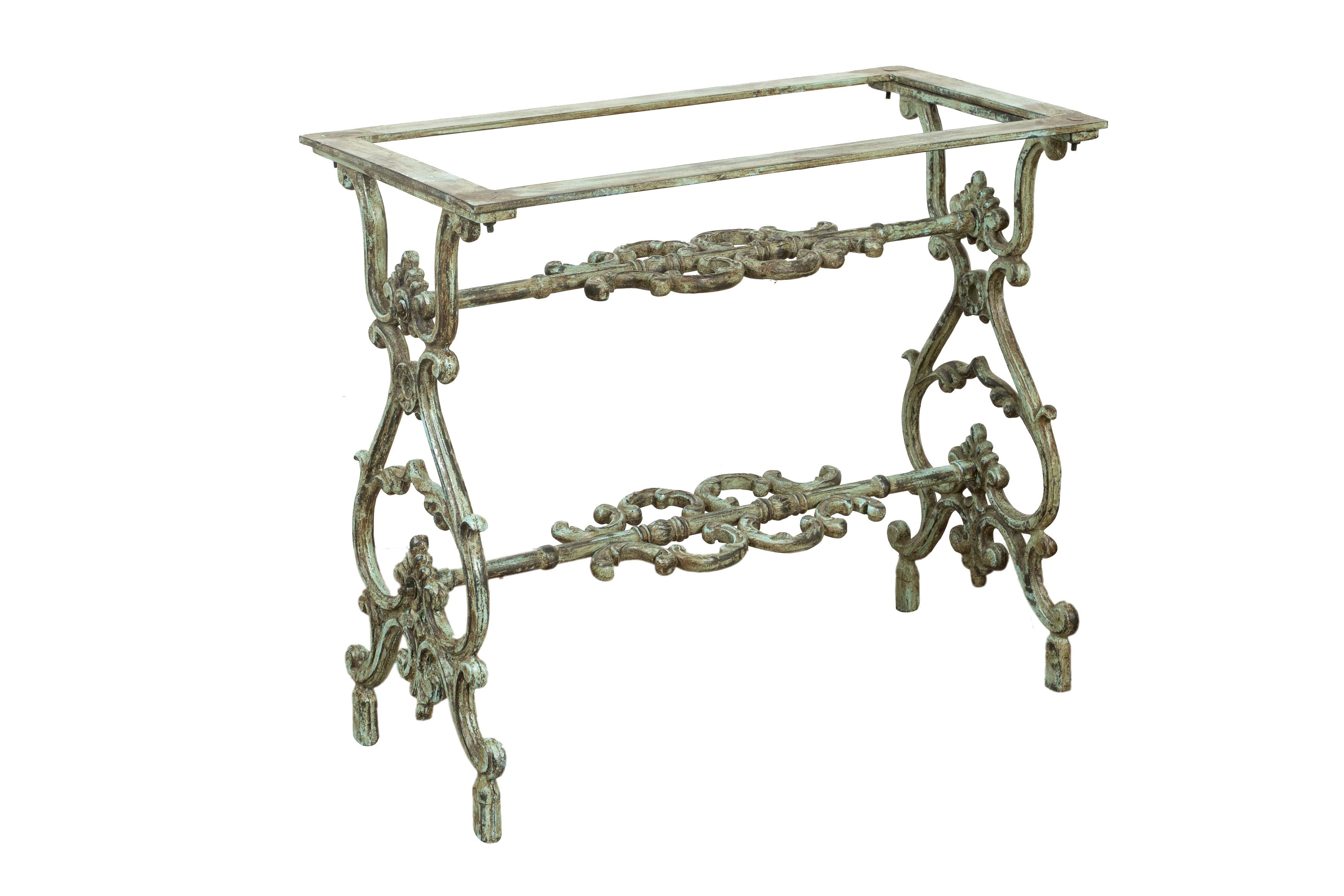 Biscottini Base tavolo in ghisa finitura anticata Molto stabile, robusta Offerta Speciale