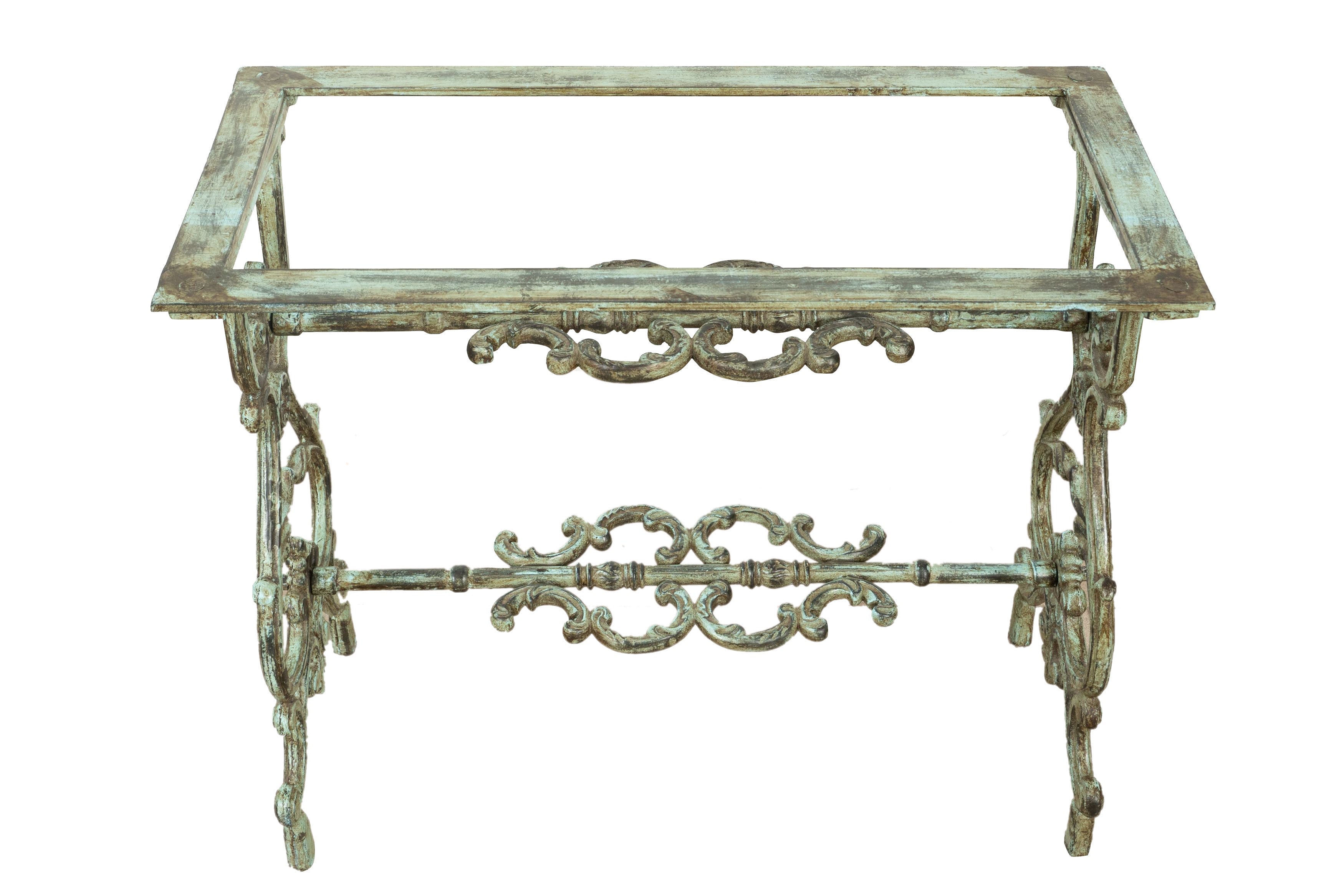 Biscottini Base tavolo in ghisa finitura anticata Molto stabile, robusta Offerta Speciale