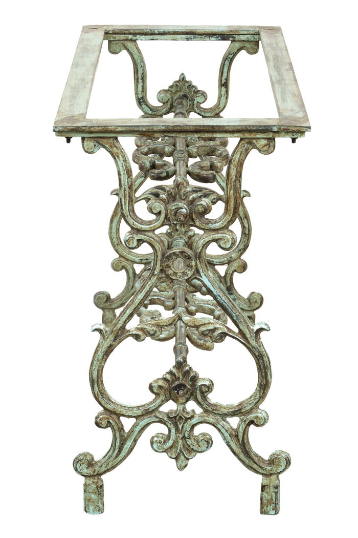 Biscottini Base tavolo in ghisa finitura anticata Molto stabile, robusta Offerta Speciale