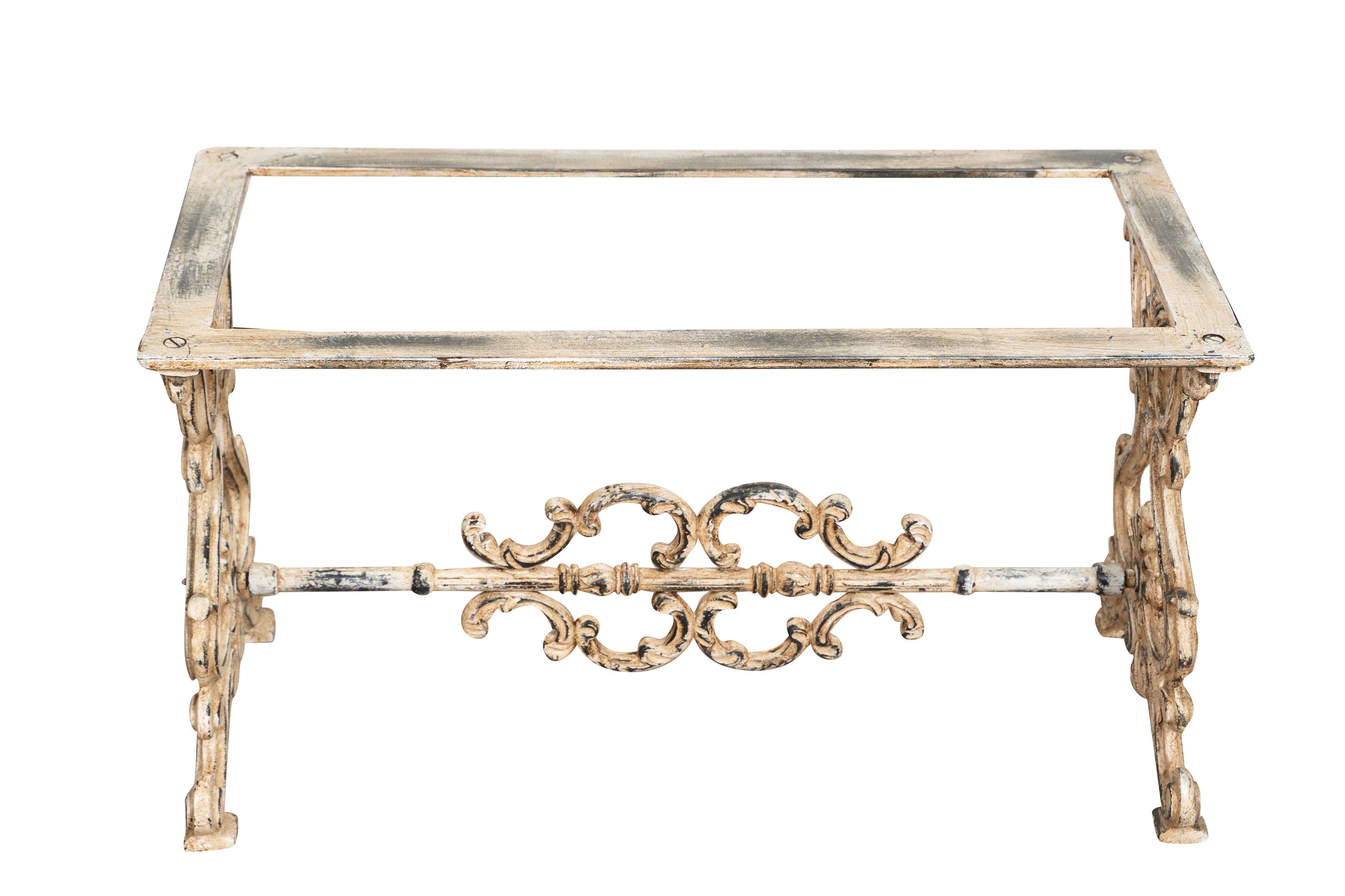 Biscottini Base tavolo in ghisa finitura anticata Molto stabile, robusta Offerta Speciale