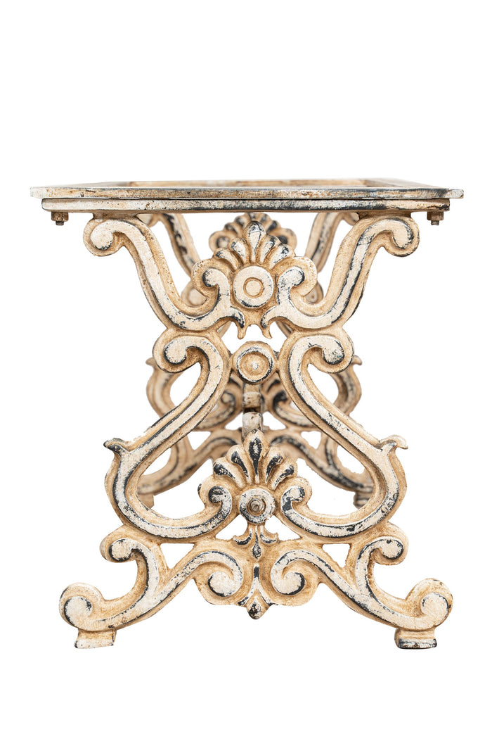 Biscottini Base tavolo in ghisa finitura anticata Molto stabile, robusta Offerta Speciale