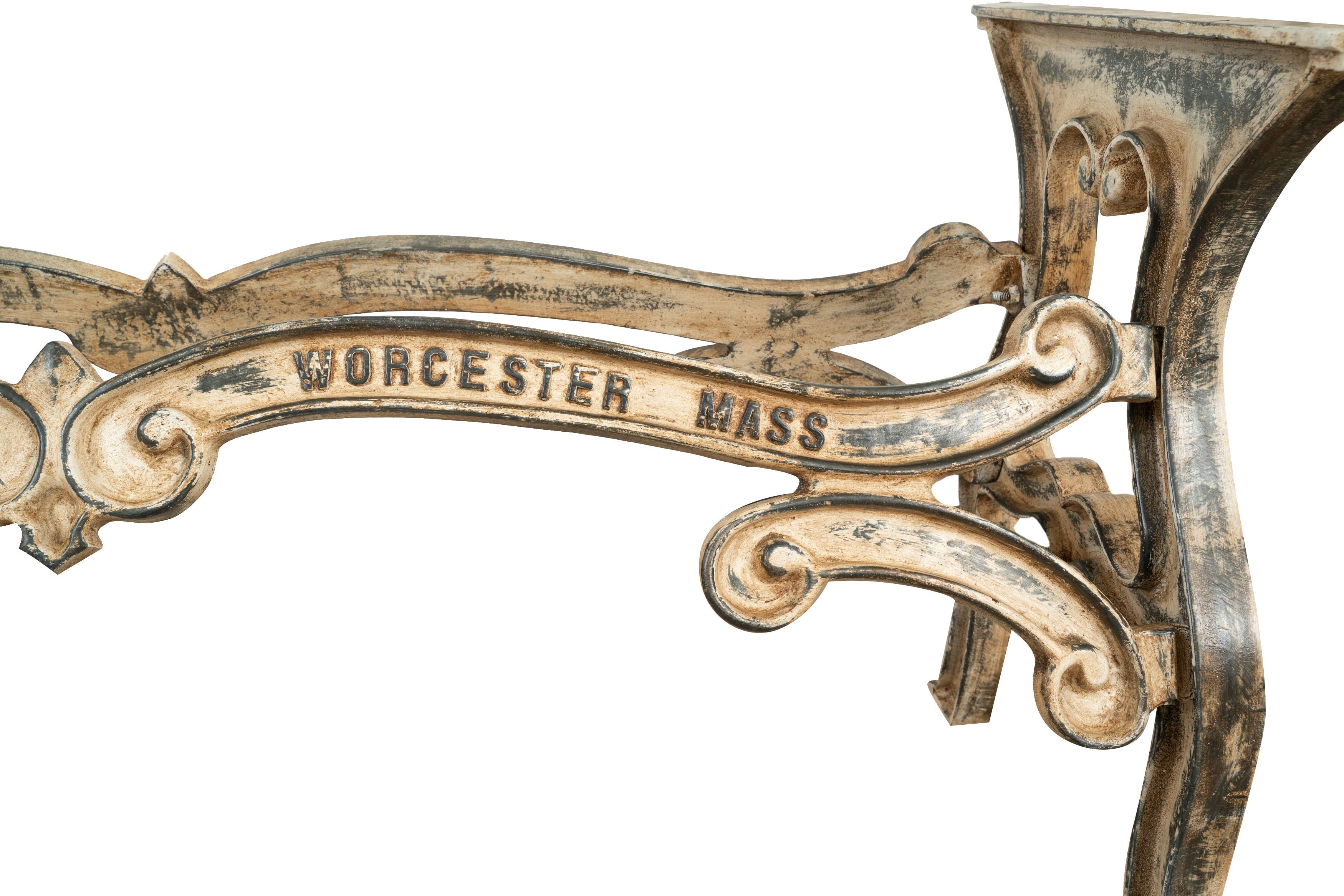 Biscottini Base tavolo in ghisa finitura anticata Molto stabile, robusta Offerta Speciale