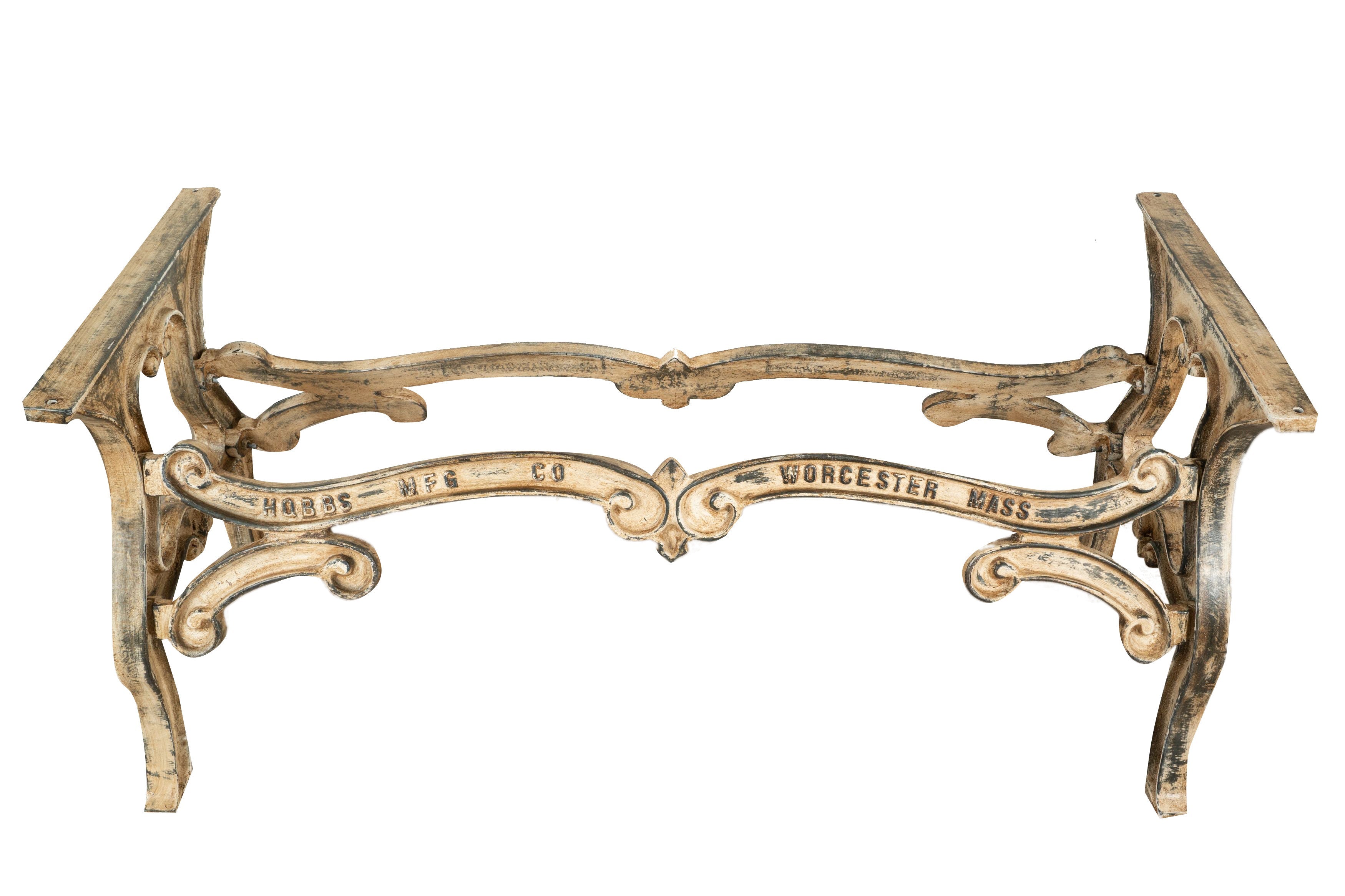 Biscottini Base tavolo in ghisa finitura anticata Molto stabile, robusta Offerta Speciale