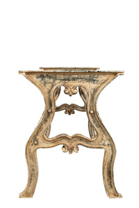 Biscottini Base tavolo in ghisa finitura anticata Molto stabile, robusta Offerta Speciale