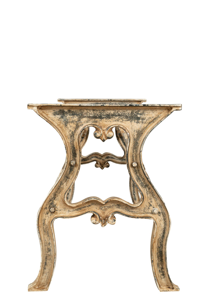 Biscottini Base tavolo in ghisa finitura anticata Molto stabile, robusta Offerta Speciale