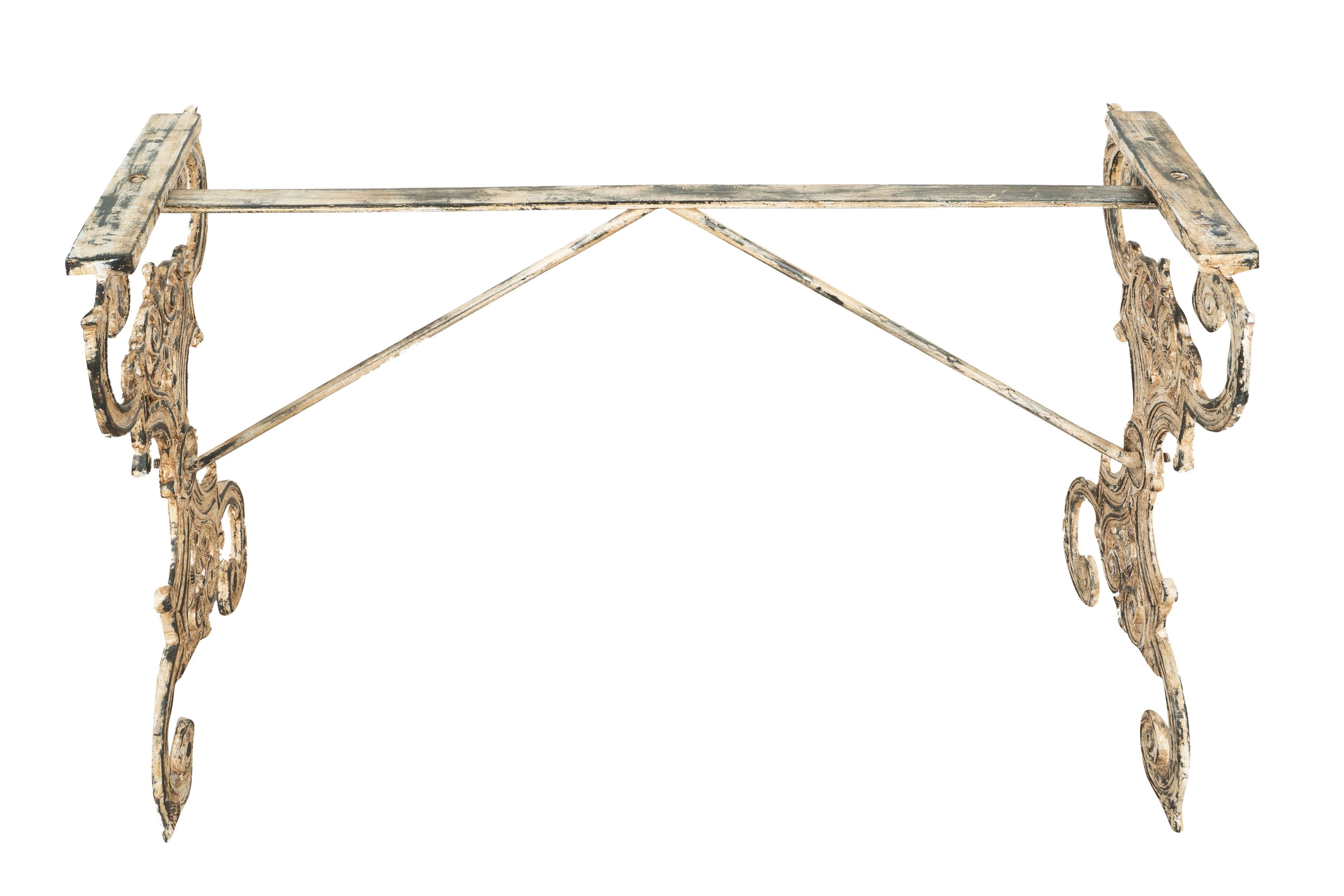 Biscottini Base tavolo in ghisa finitura anticata Molto stabile, robusta Offerta Speciale