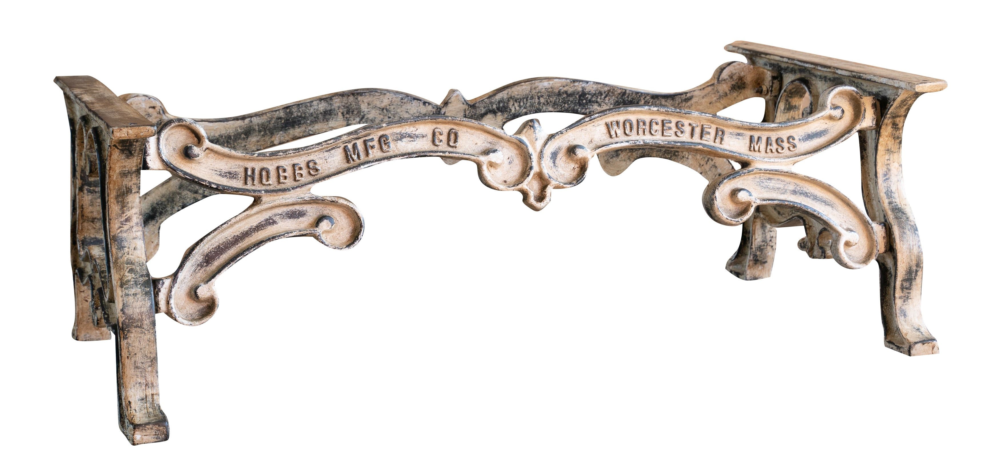 Biscottini Base tavolo in ghisa finitura anticata Molto stabile, robusta Offerta Speciale