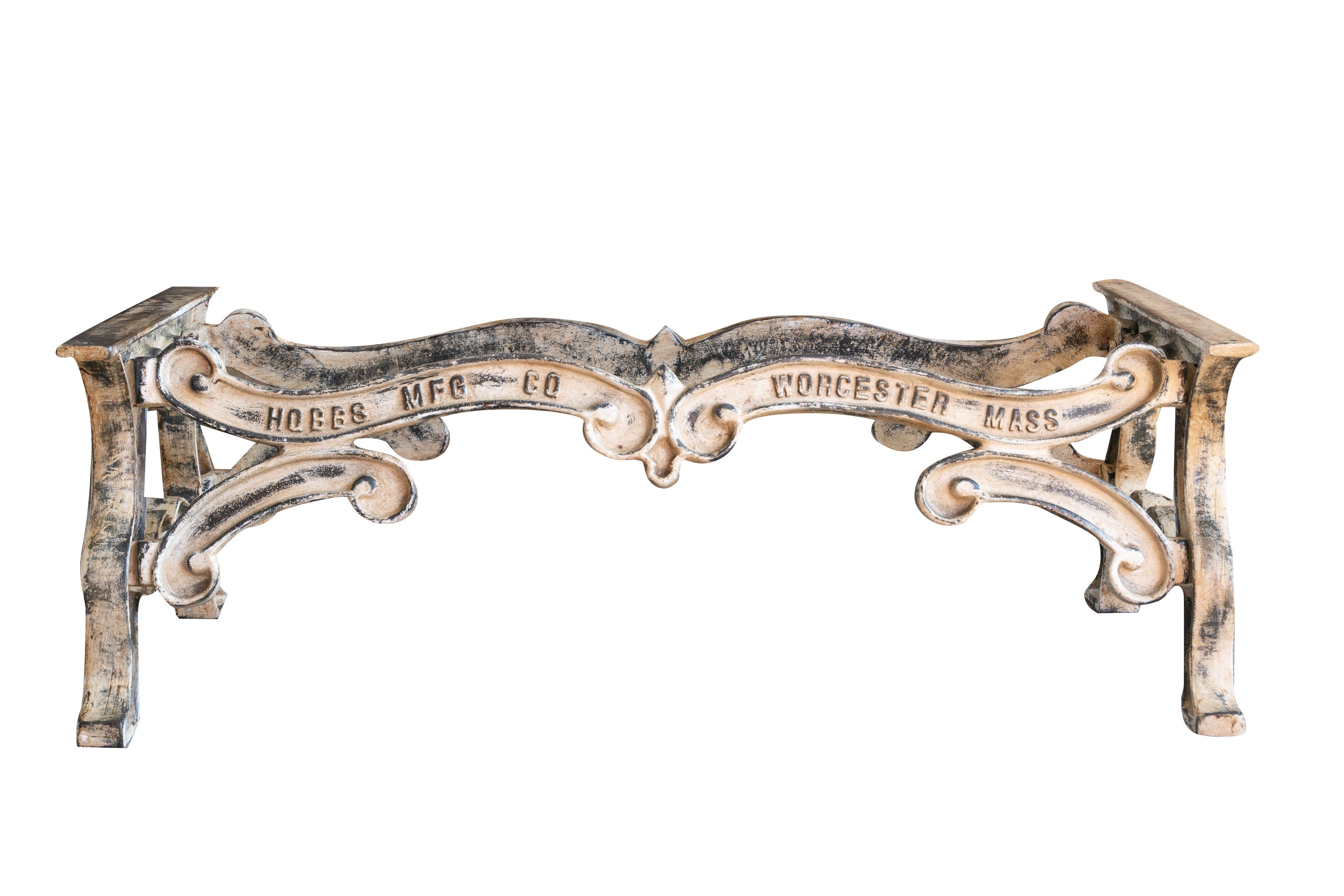 Biscottini Base tavolo in ghisa finitura anticata Molto stabile, robusta Offerta Speciale