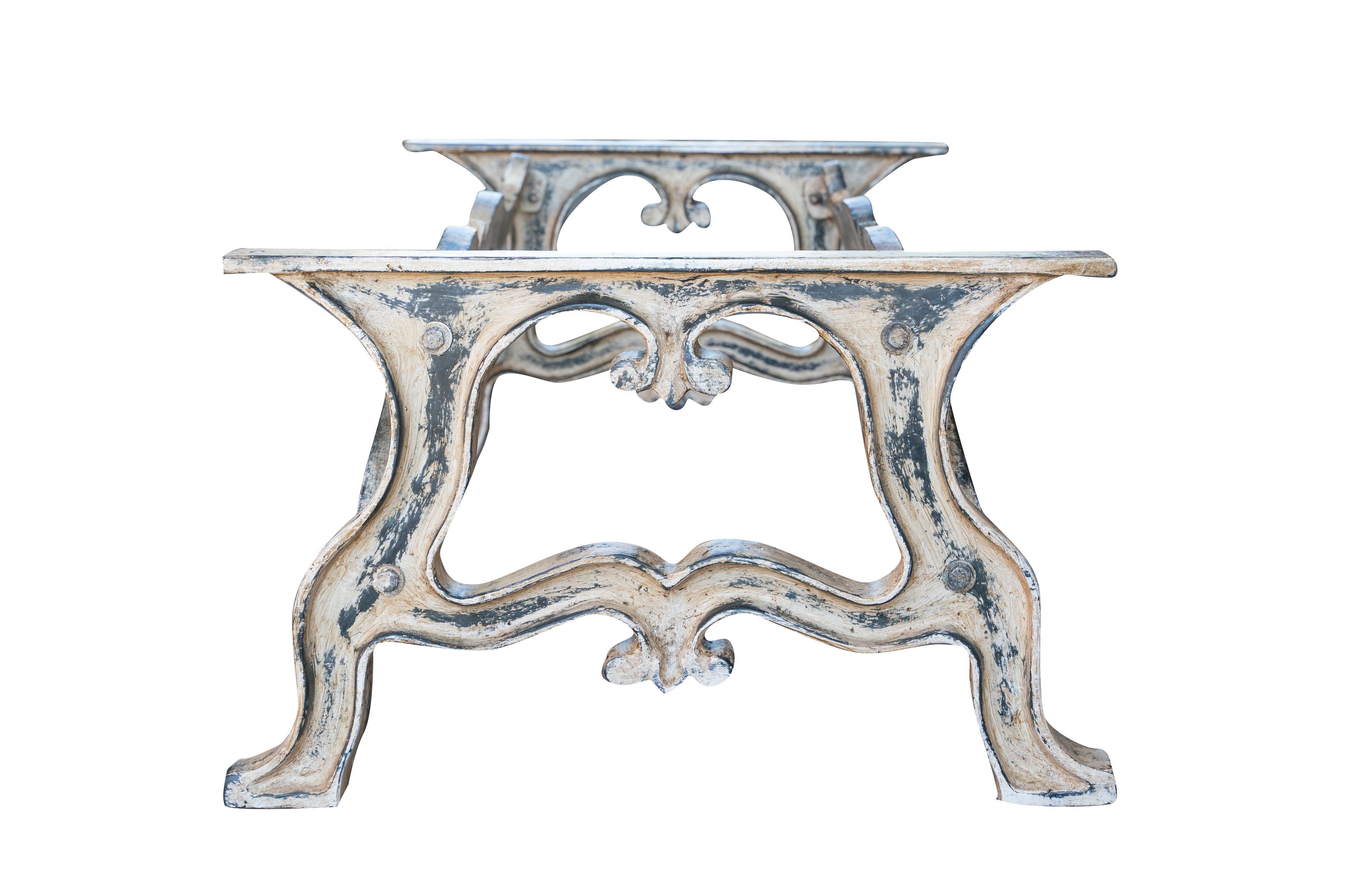 Biscottini Base tavolo in ghisa finitura anticata Molto stabile, robusta Offerta Speciale