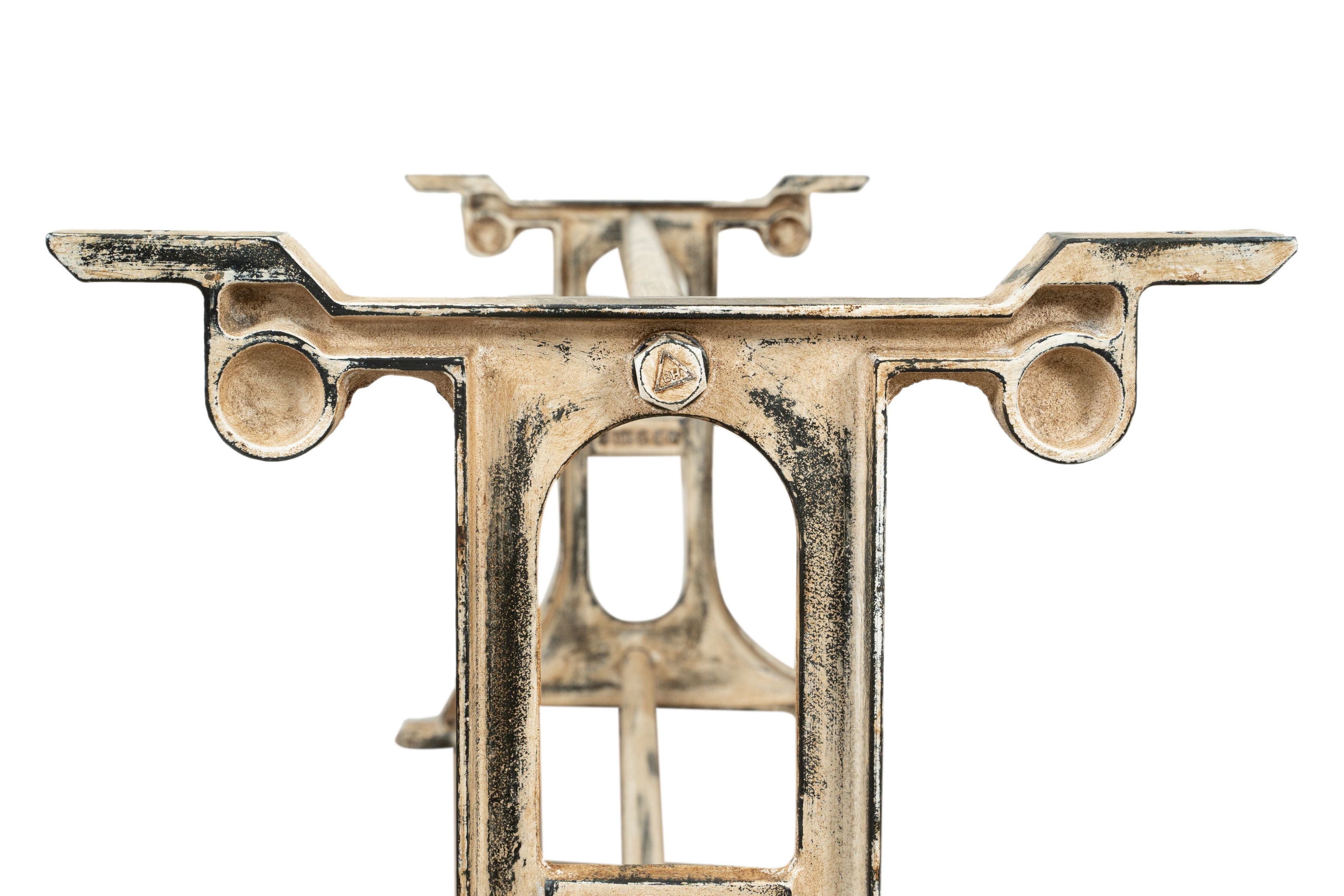 Biscottini Base tavolo in ghisa finitura anticata Molto stabile, robusta Offerta Speciale