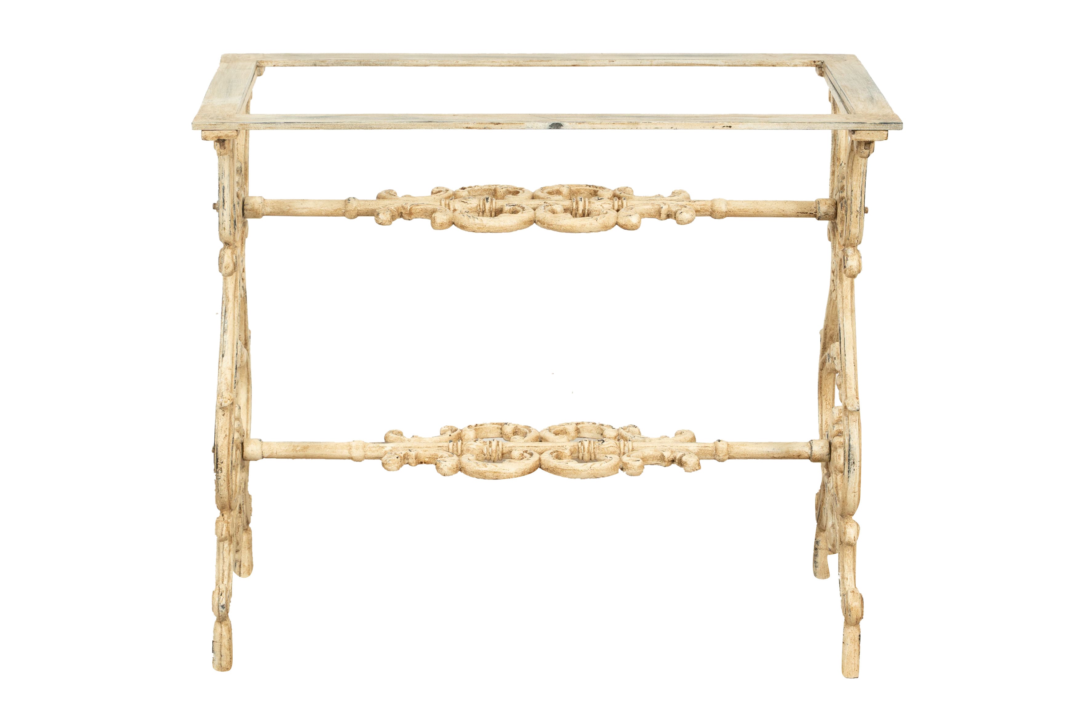 Biscottini Base tavolo in ghisa finitura anticata Molto stabile, robusta Offerta Speciale