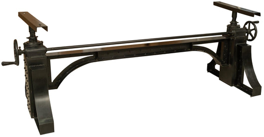 Biscottini Base tavolo in ghisa regolabile da ingranaggio a manovella Molto robusta stabile