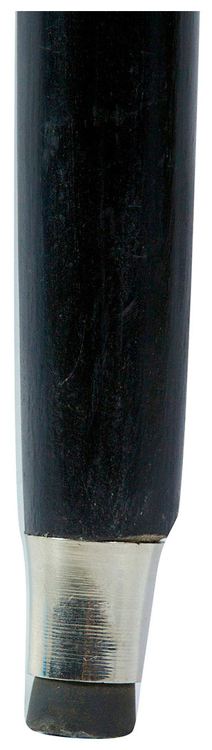 Biscottini Bastone "cavallo" nero da passeggio in legno e peltro