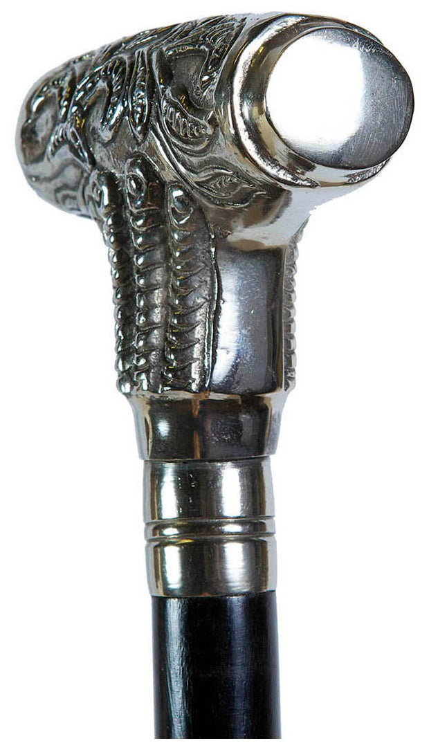 Biscottini Bastone da passeggio in legno e peltro - L Elegante stile inglese Offerta