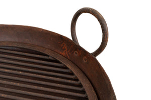 Biscottini Braciere in ferro battuto lavorato a mano L59XPR54XH80 cm Comodo pratico