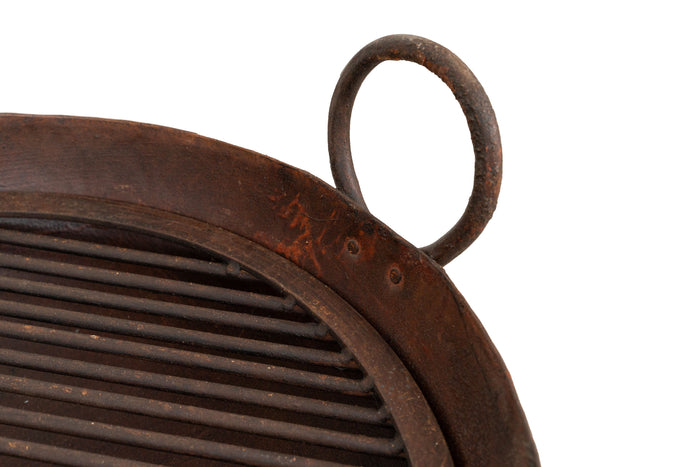 Biscottini Braciere in ferro battuto lavorato a mano L59XPR54XH80 cm Comodo pratico