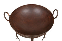 Biscottini Braciere in ferro battuto lavorato a mano L59XPR54XH80 cm Comodo pratico